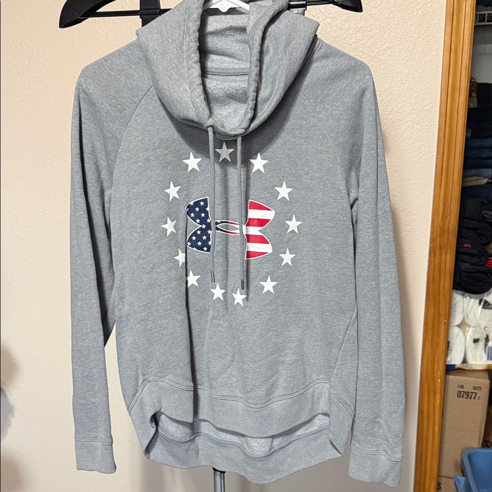 Under Armour Heather Gray Cowl‎ Neck Sweater